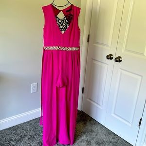 Prom dress pink vibrant color